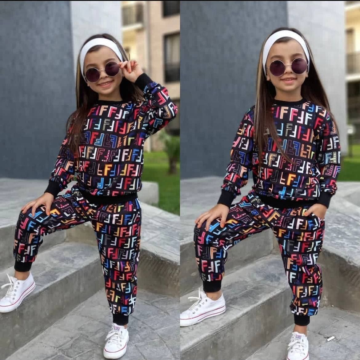 بلوز و شلوار دخترانه پاییزی مخمل سایز 40