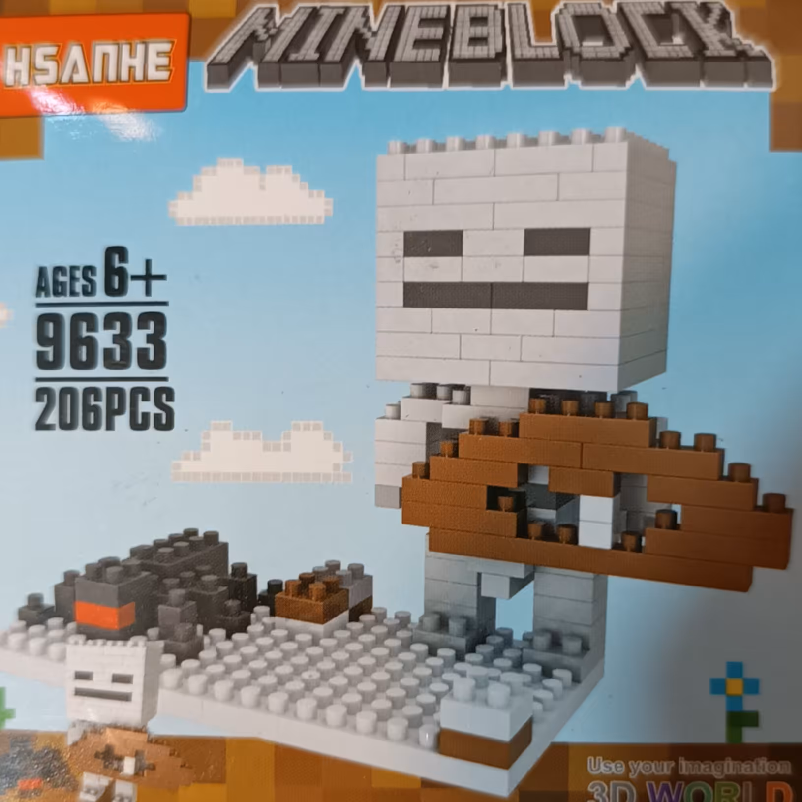 ساختنی کد 5 برند blocks world سایز مینی  بالای 200قطعه