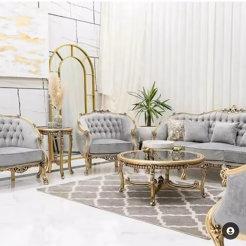 مبل استیل کلاسیک مدل زمردی ارسال با باربری پس کرایه