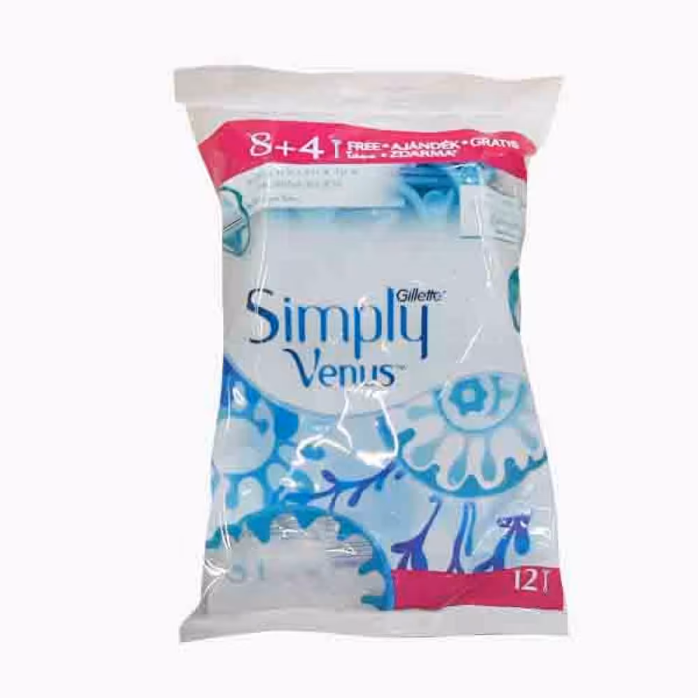 خودتراش ژیلت مدل Simply Venus بسته 12 عددی