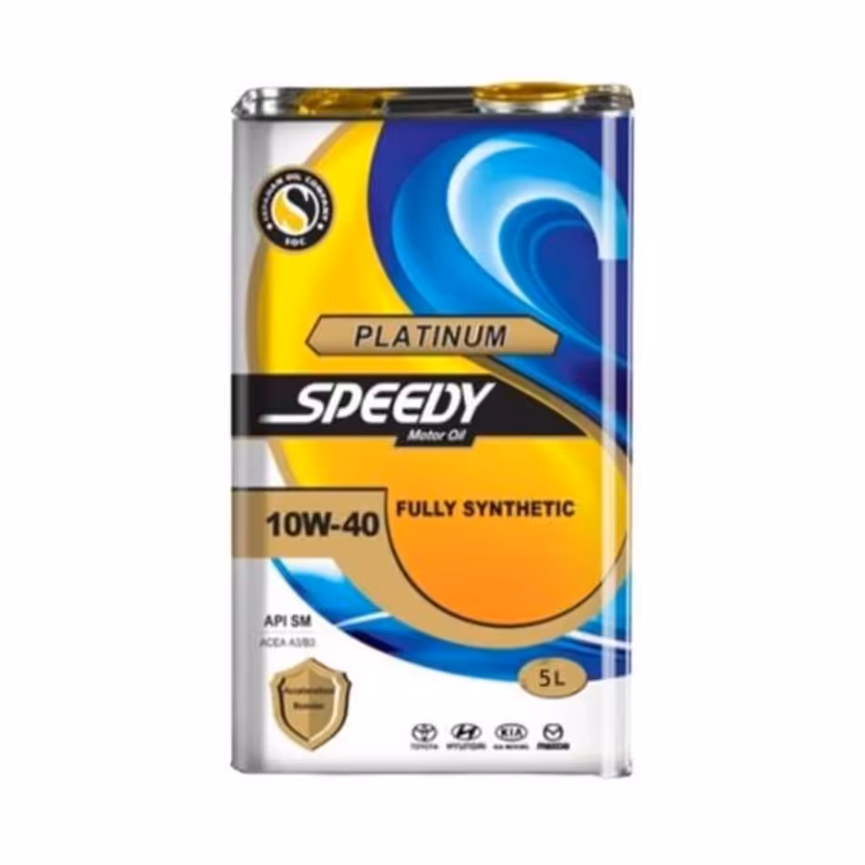 روغن موتور اسپیدی پلاتینیوم 10w40 sm حجم 5 لیتر 