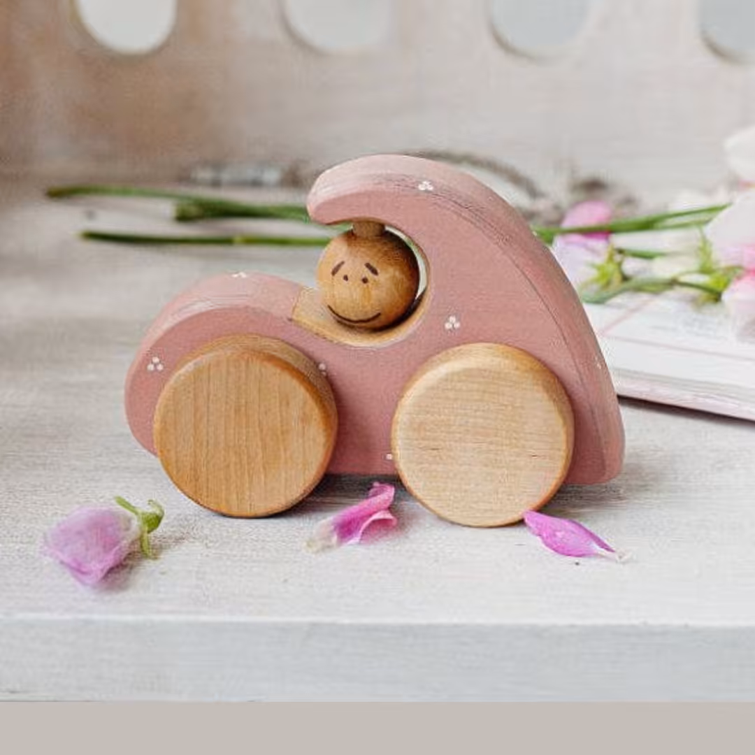 اسباب بازی چوبی ماشین تک سرنشین