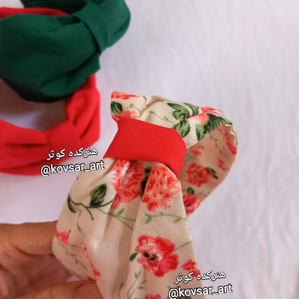 تل پهن پارچه ای مدل پاپیون