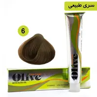 رنگ مو الیو شماره 6 طبیعی عصاره روغن زیتون ویتامین سی و کم امونیاک 100 میل