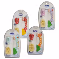 شانه و برس نوزاد عروسکی طرح فیل و زرافه چیوکو Chioco