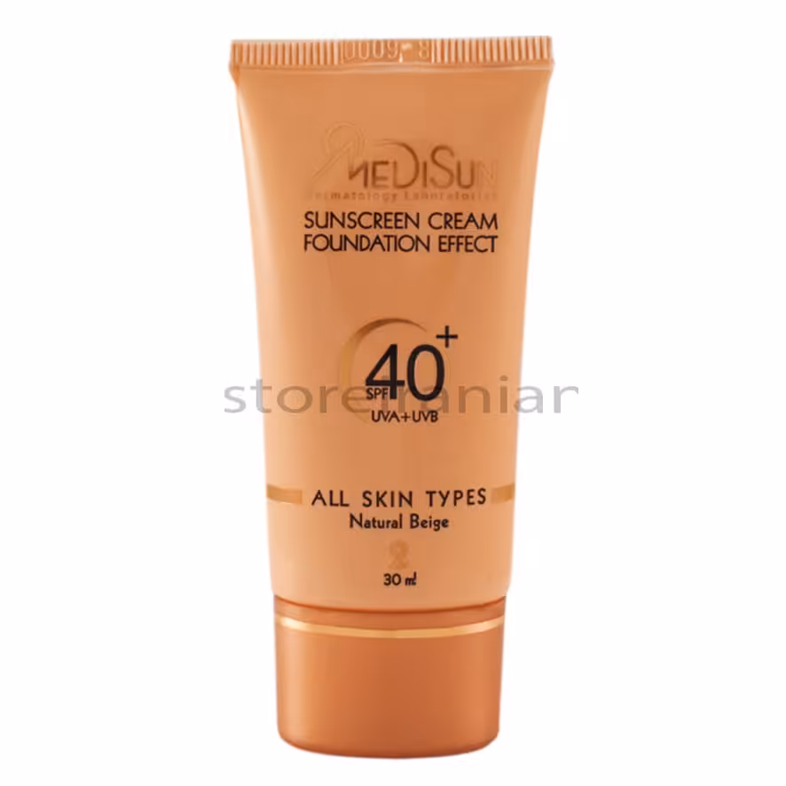 کرم ضد آفتاب رنگی انواع پوست بژ طبیعی مدیسان SPF40
