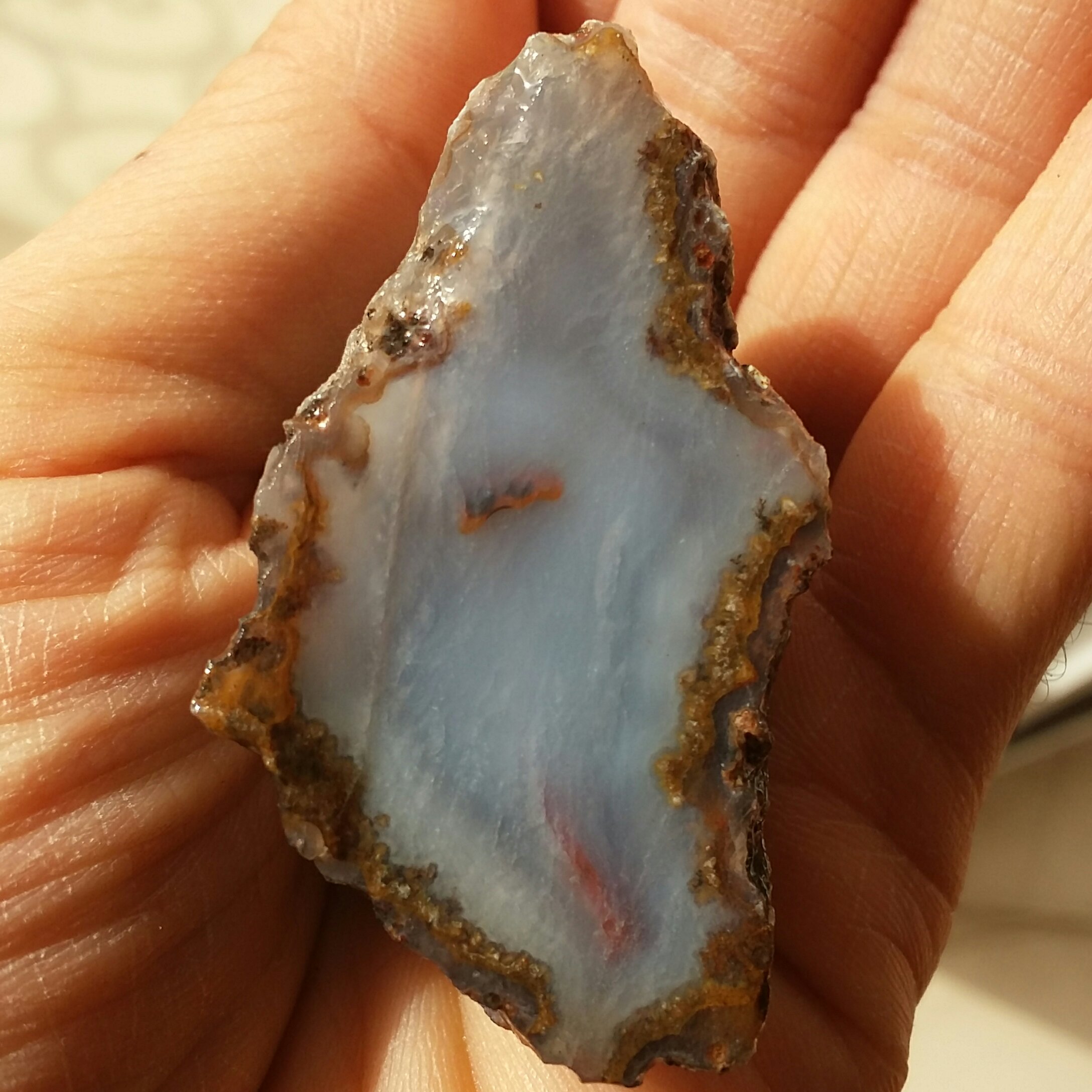 اسلایس سنگ راف عقیق سلیمانی رنگی محشرر 100 در 100 طبیعی شااهکار خلقت دیددنی