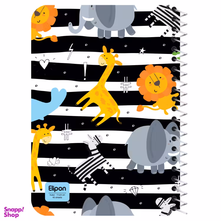 دفتر 40 برگ سیمی الیپون (Elipon) کد 2141307