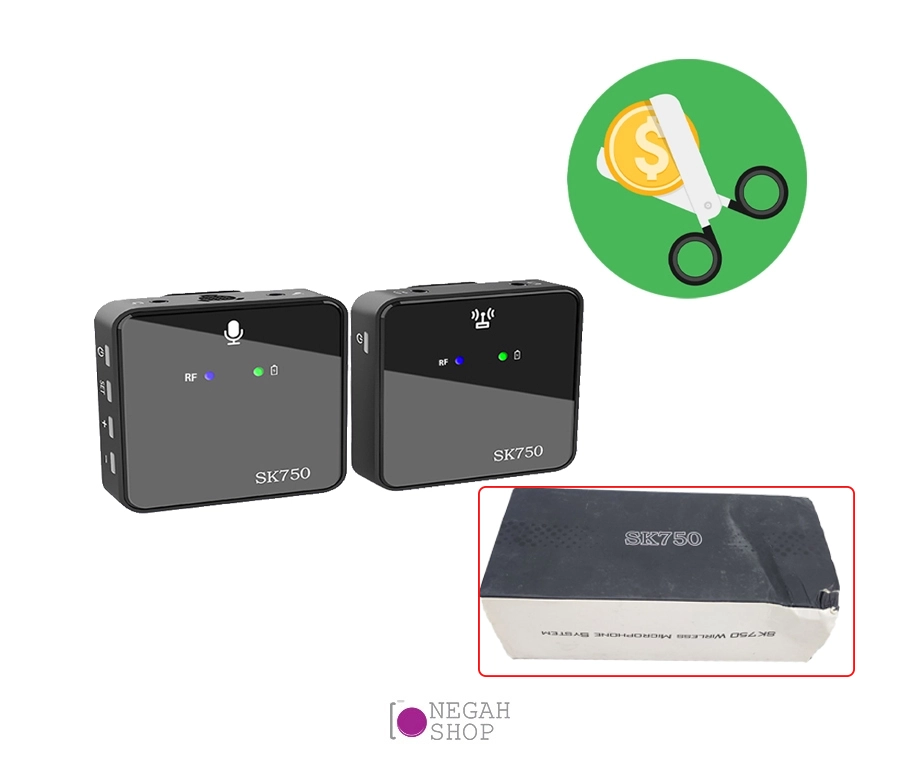 میکروفون بی سیم گوشی و دوربین SK750 wireless microphone زیر قیمت