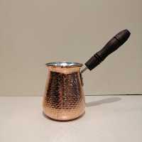 قهوه جوش مسی دسته چوبی