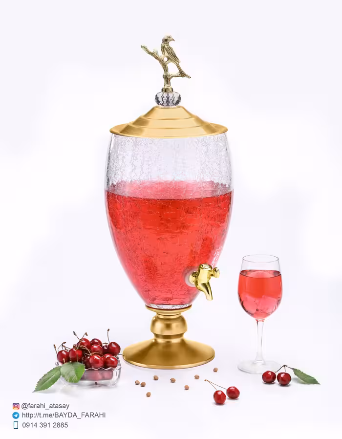 کلمن شیشه ای شربت سرو نیوهوم 2142