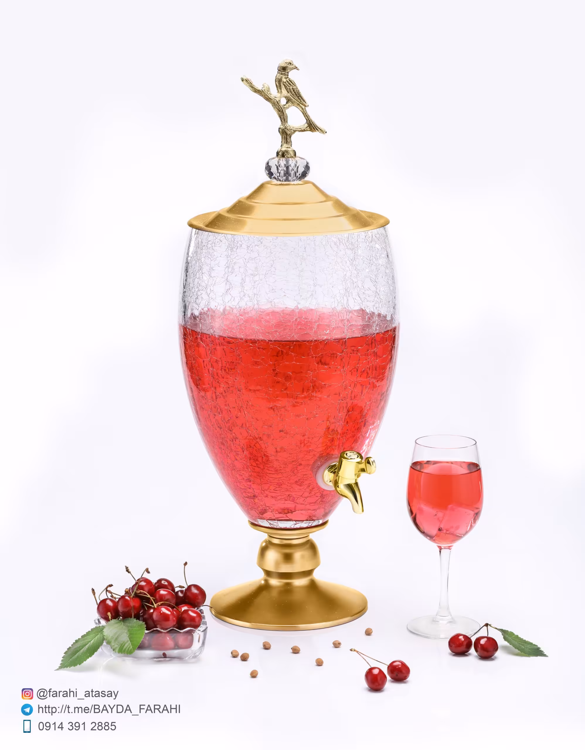 کلمن شیشه ای شربت سرو نیوهوم 2142