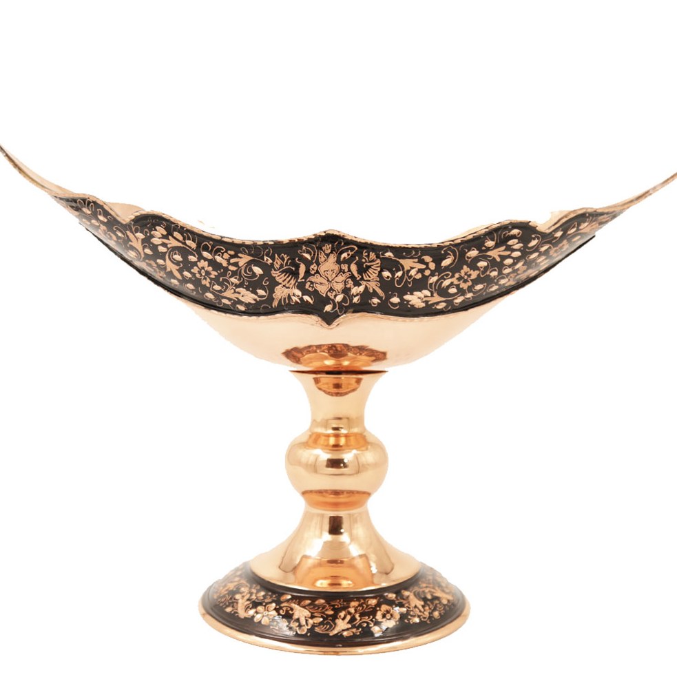 کشکول قایقی 4 مس و حکاکی