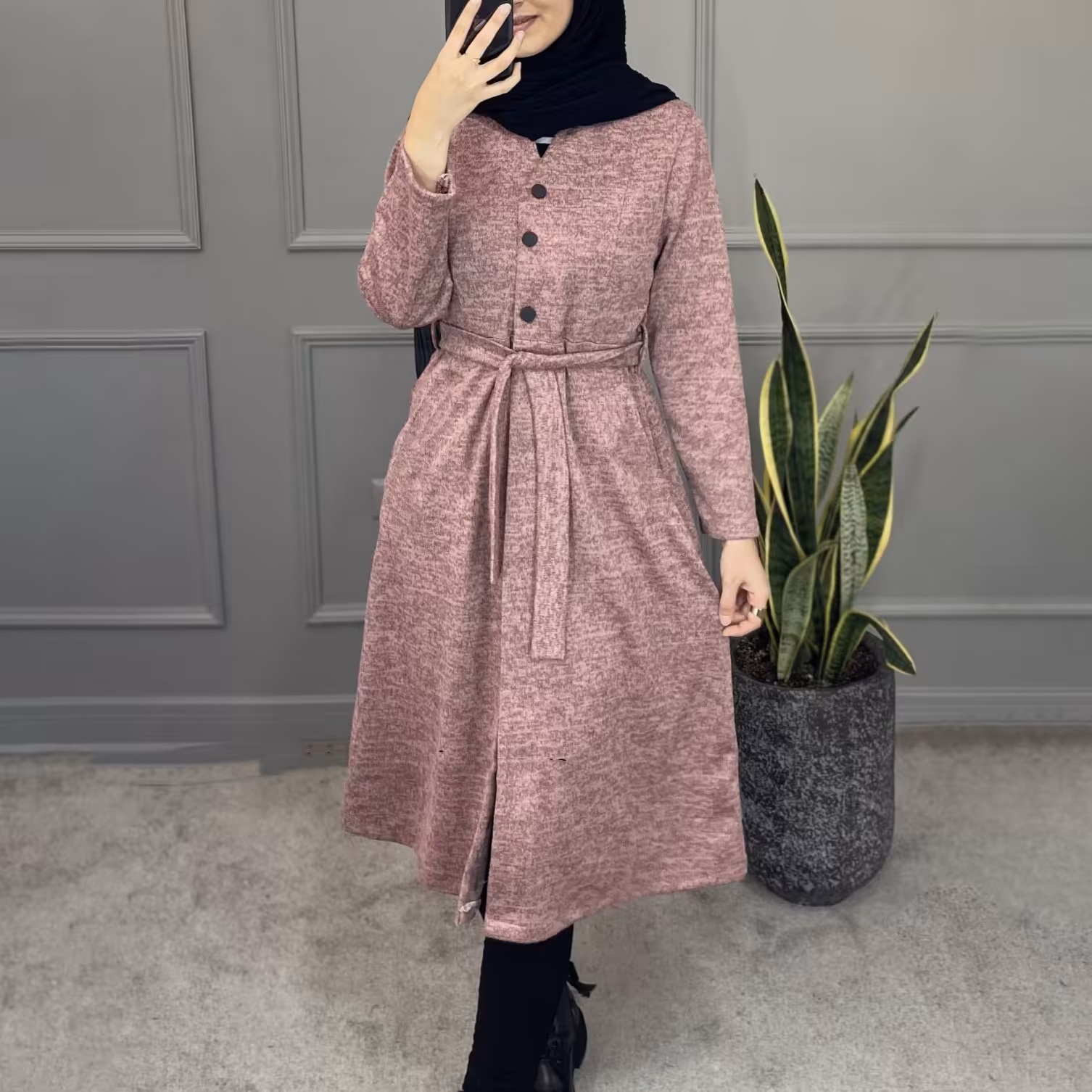 مانتو آنغوره کمربنددار