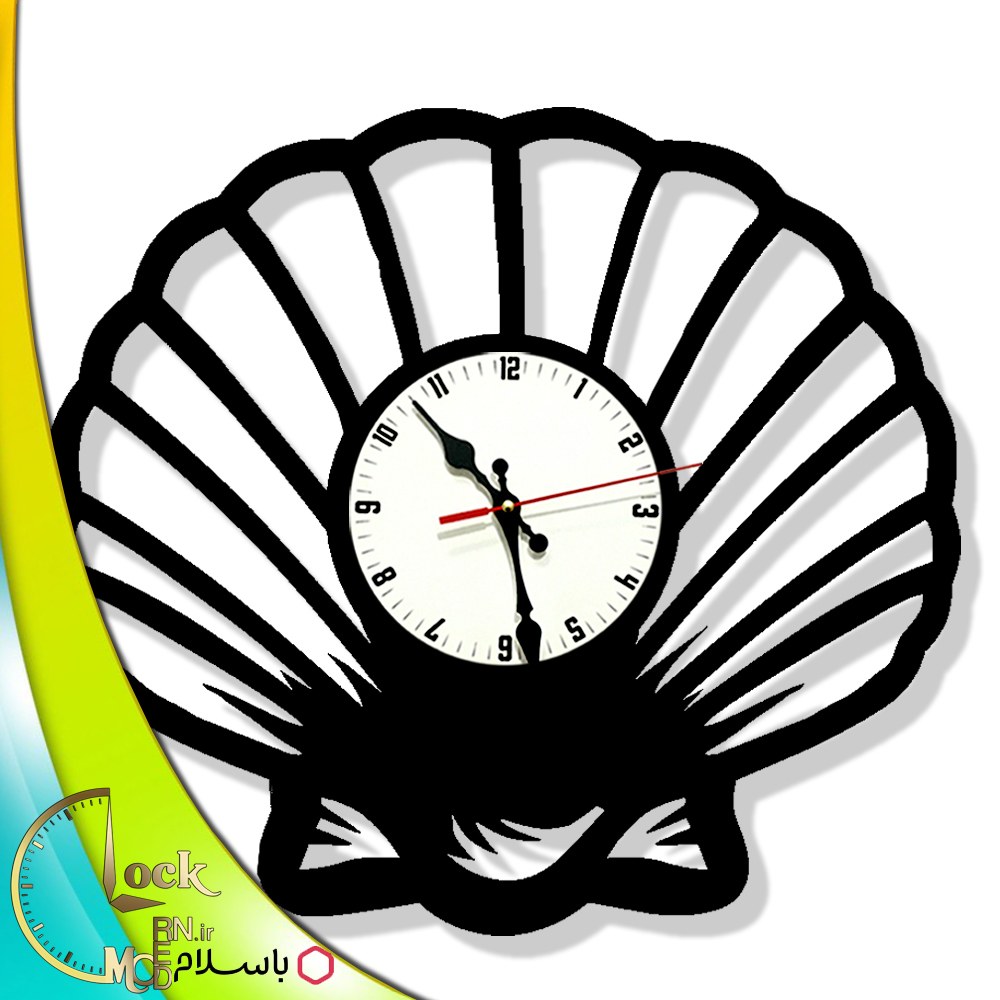 ساعت دیواری طرح صدف کد 888