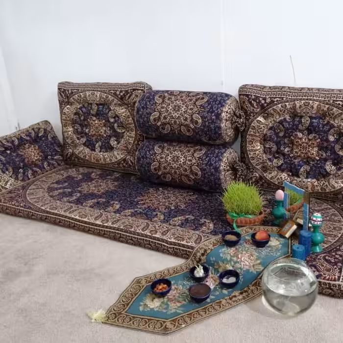 سرویس پشتی سنتی شاه نشین ترمه مدل شاهسوند