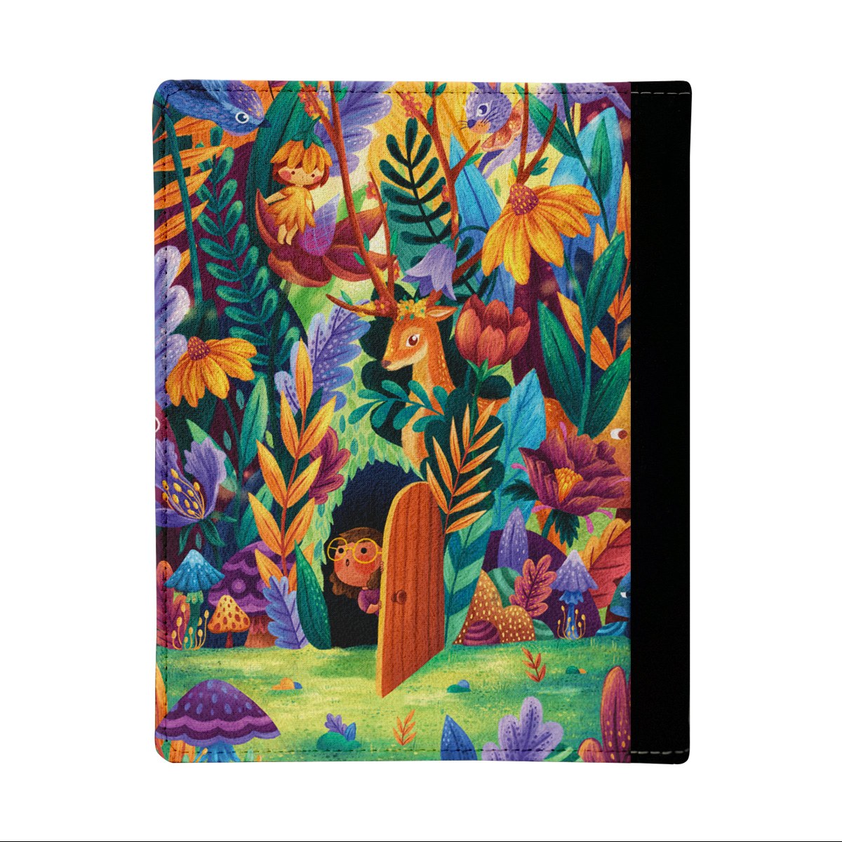 کلاسور پارچه ای طرح خانه جنگلی کد CFP1544