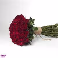 دسته گل رز هلندی گل ستان مدل رز قرمز