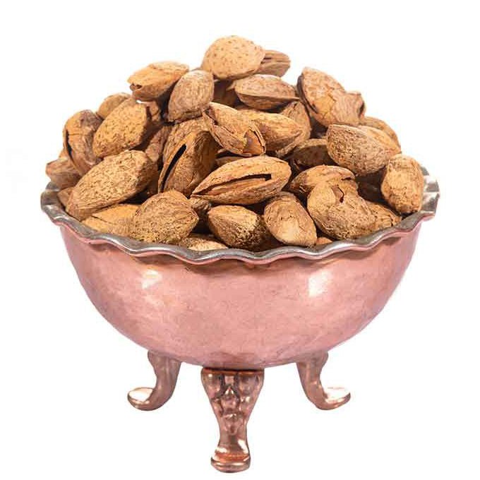 بادام  درختی کاغذی منقا  تک پوست خام اعلا(1کیلو) تخفیف ویژه عیدانه