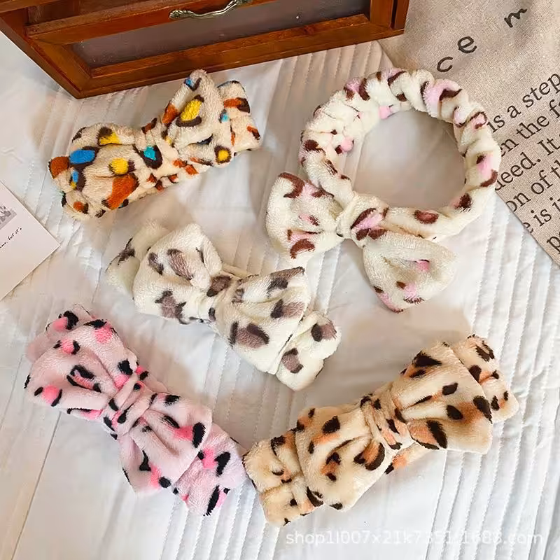 هدبند حوله ای پلنگی