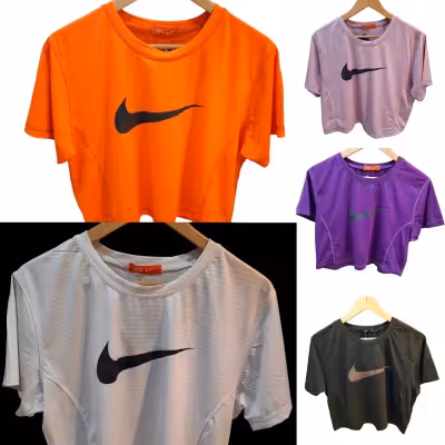 کراپ ورزشی زنانه طرح نایک در 5 رنگ بندی