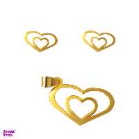 نیم ست طلا 18 عیار مدل NI7002