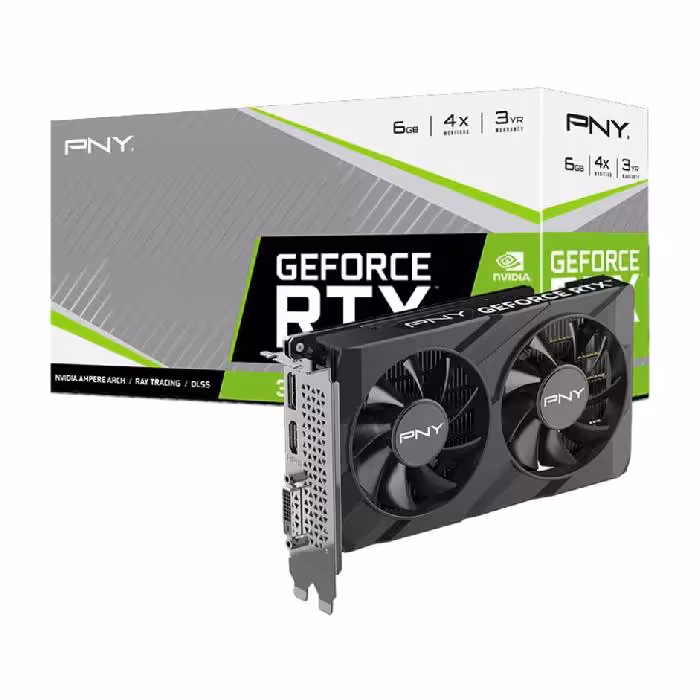 قیمت کارت گرافیک PNY GeForce RTX 3050 VERTO 6GB Dual Fan