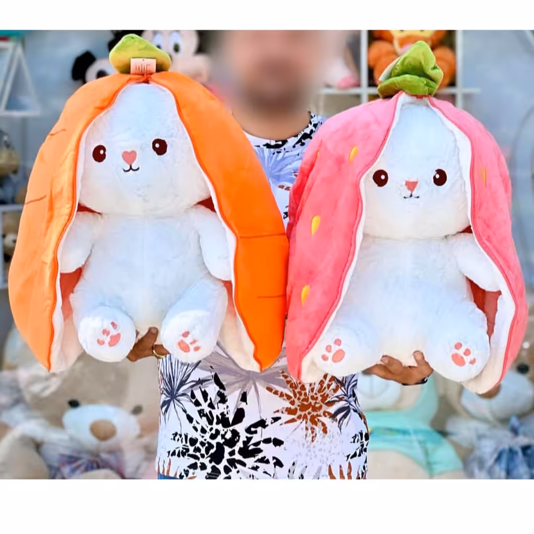 خرگوش سوپرایزی بزرگترین سایز موجود خرگوش توت فرنگی خرگوش هویج خرگوش سوپرایزی هویج 