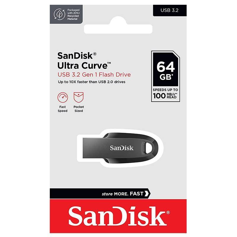 فلش 64GB USB3.2 سن دیسک Ultra Curve