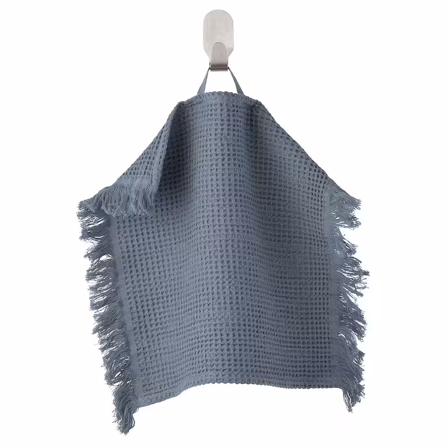 حوله ایکیا مدل VALLASAN کد 505.313.94 رنگ آبی خاکستری سایز 30x30 سانتی متر