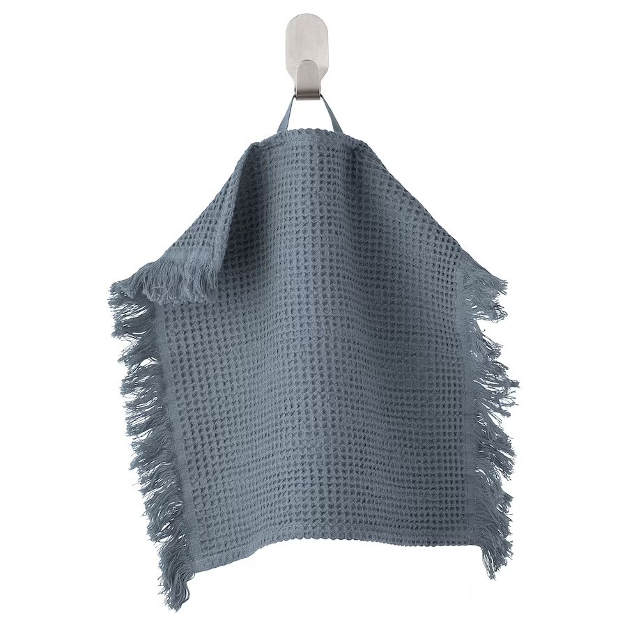 حوله ایکیا مدل VALLASAN کد 505.313.94 رنگ آبی خاکستری سایز 30x30 سانتی متر