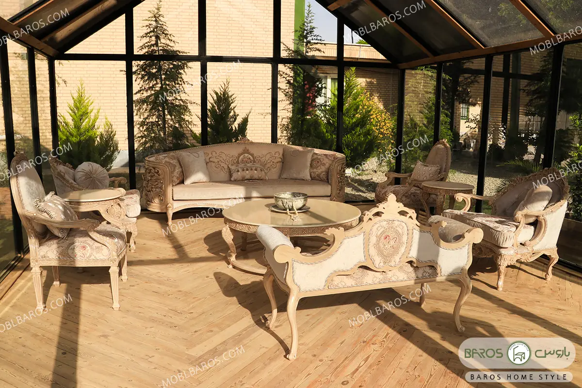 مبل استیل و سلطنتی مدل الینا کد 4