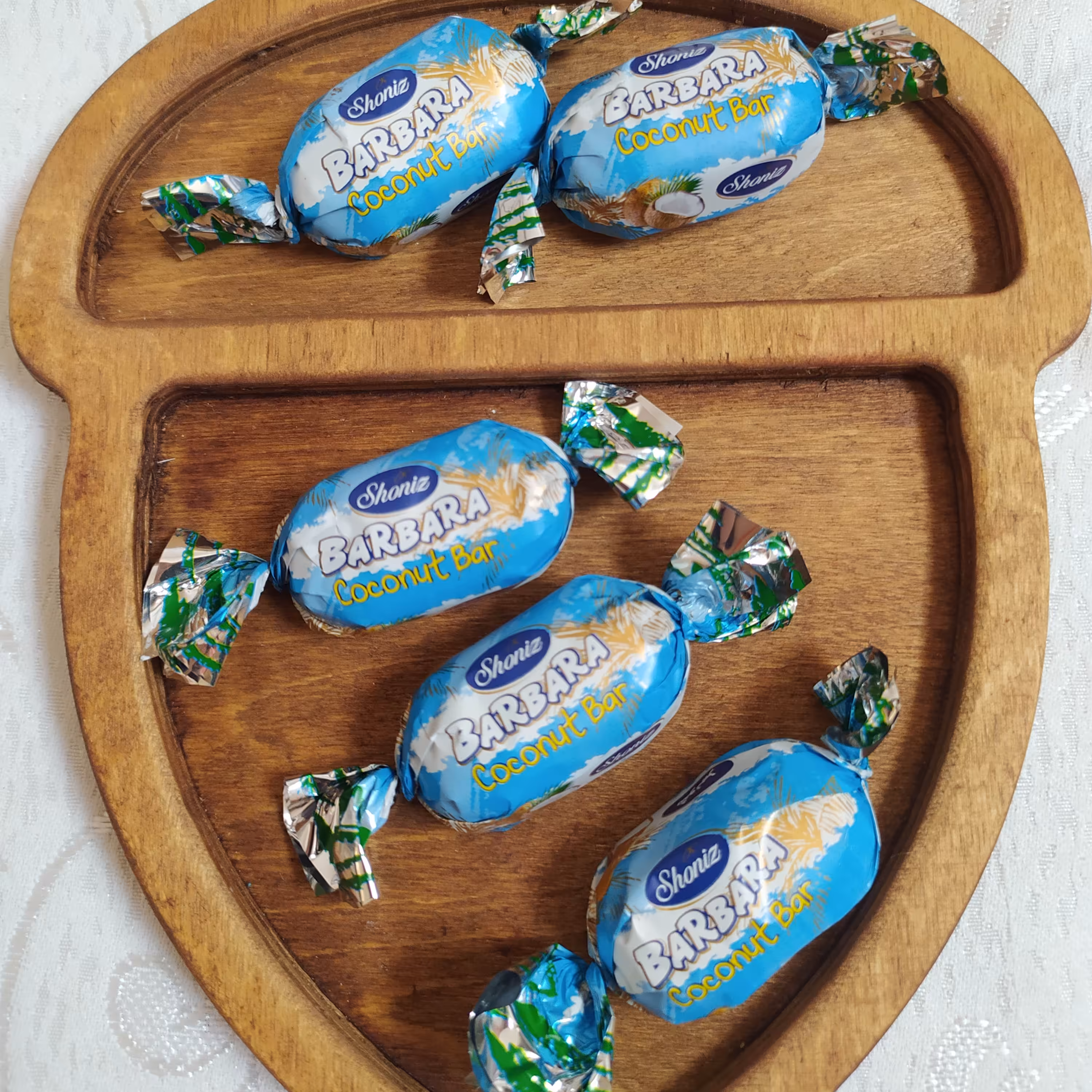 شکلات نارگیلی مینی باربارا دو سر پیچ شونیز  200گرمی 