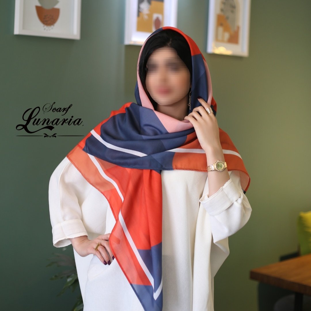 روسری کد 259،جنس نخی بافت اختصاصی نرم ولطیف باایستایی خیلی خوب