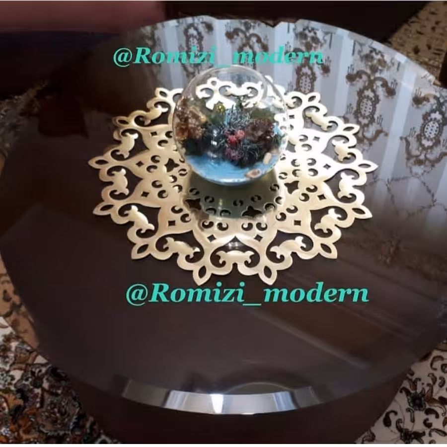 رومیزی چرم گرد