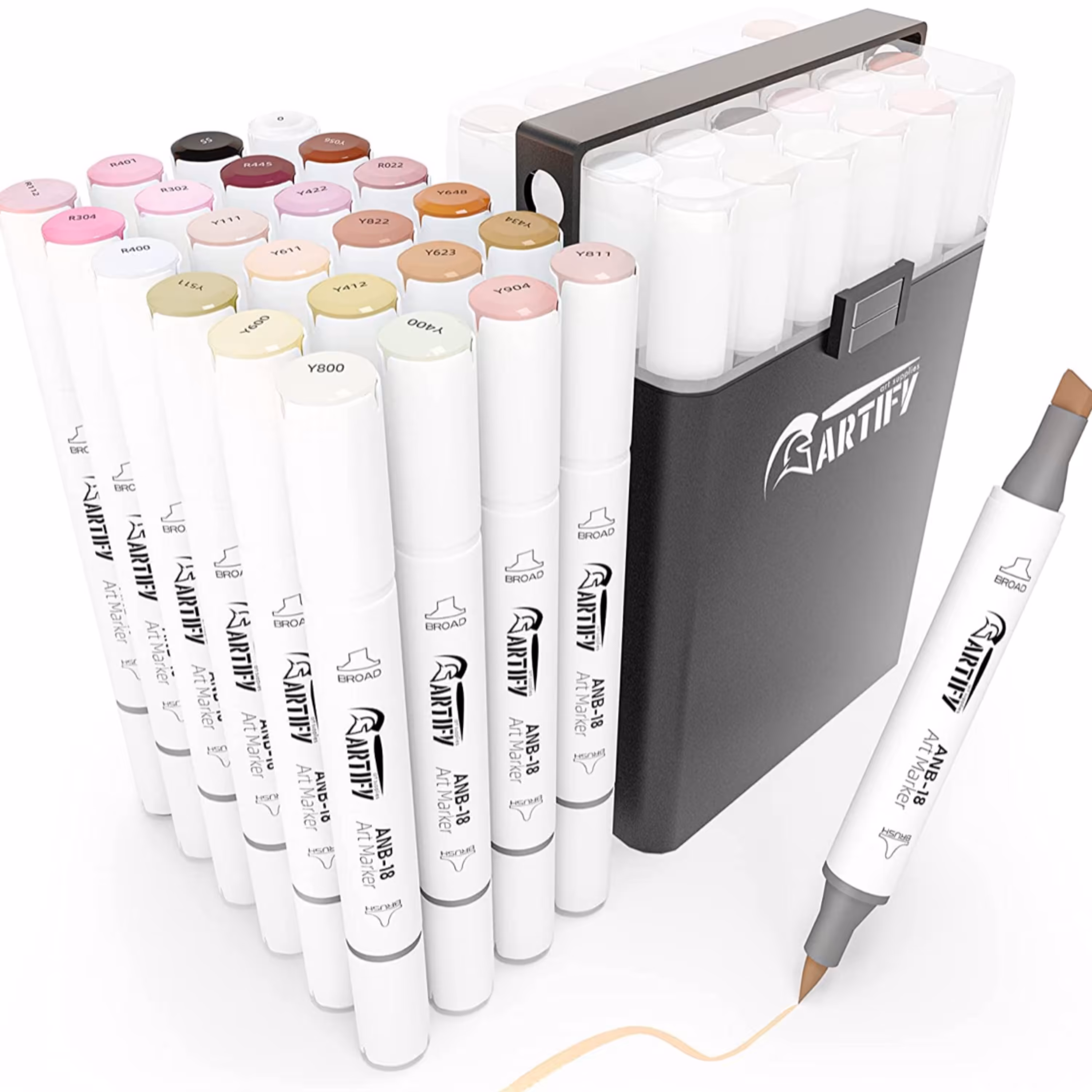 پک 24 تایی ماژیک طراحی پوست اورجینال ARTIFY طراحی و راندو