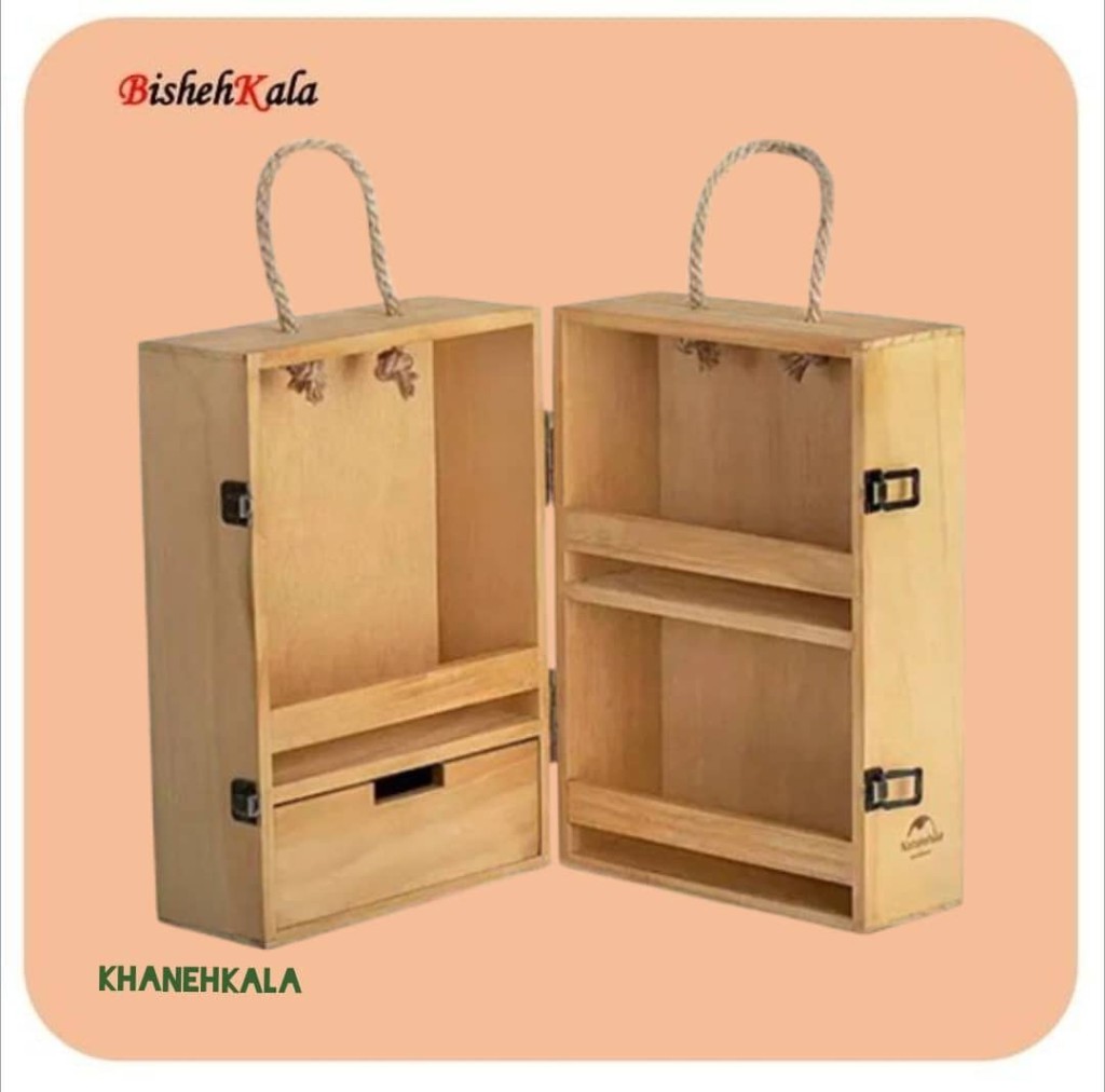جا ادویه‌ چوبی نیچرهایک مدل NH20PJ006