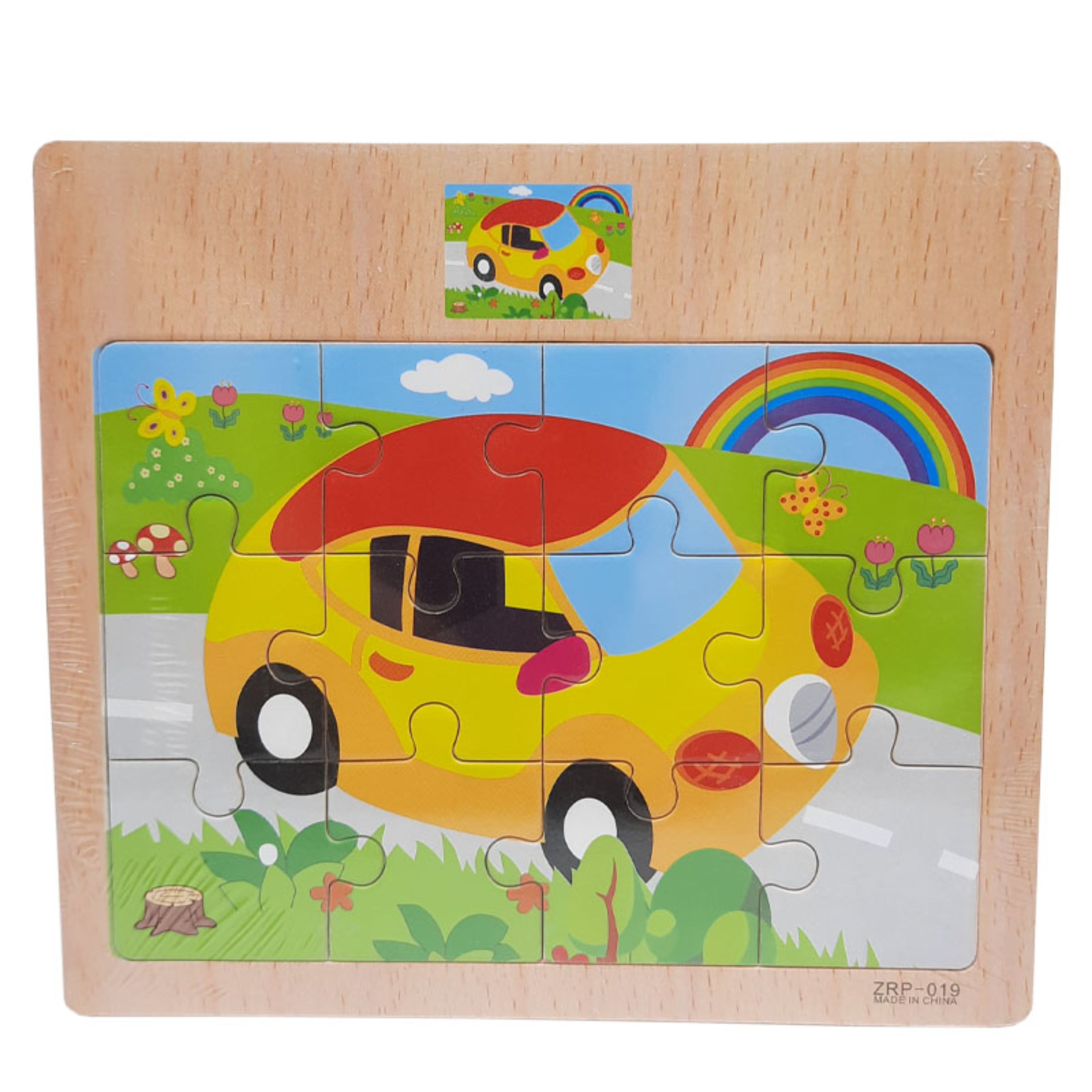 پازل چوبی 12 تکه ماشین