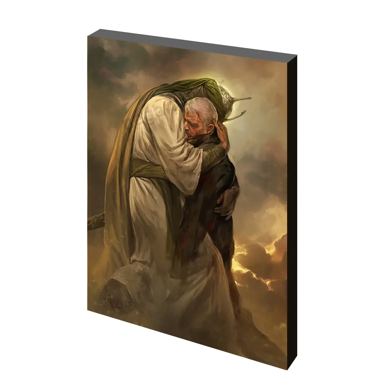 تابلو شاسی نقاشی حاج قاسم سلیمانی مدل 2ZG8