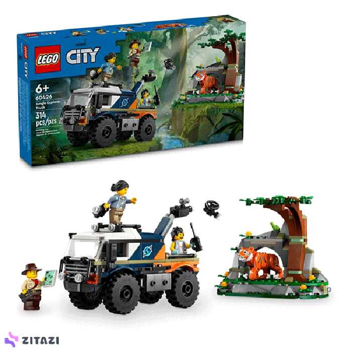 لگو سری سیتی مدل Jungle Explorer&#039;s Off-Road Truck کد 60426