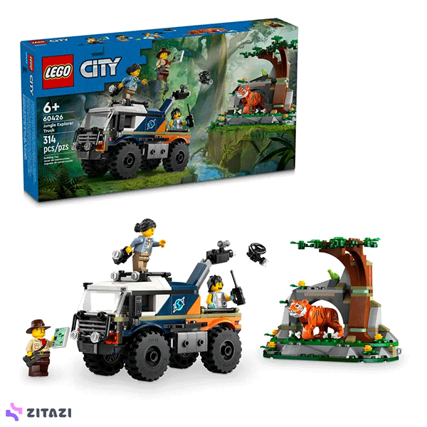 لگو سری سیتی مدل Jungle Explorer&#039;s Off-Road Truck کد 60426