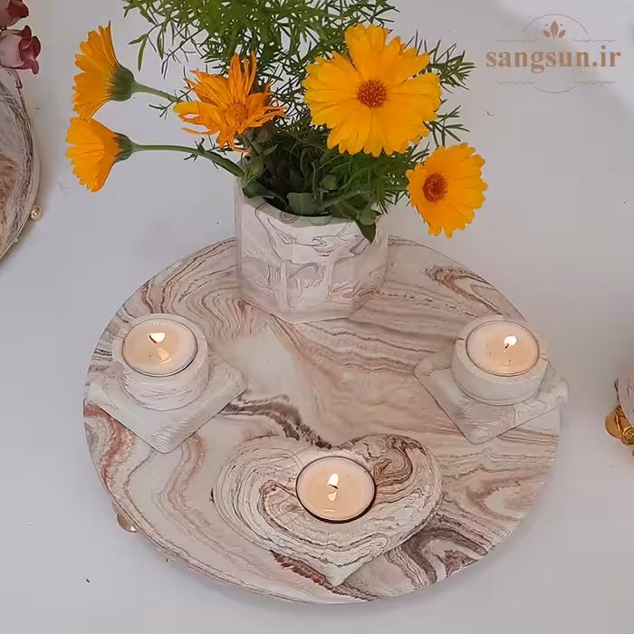 ست هدیه و کادویی سنگی. ست دکوری. دکور زیبا. دکور اتاق خواب. دکور سالن. دکور سنگی