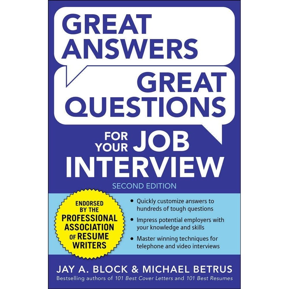 کتاب زبان اصلی Great Answers Great Questions For Your Job Interview nd Edition
