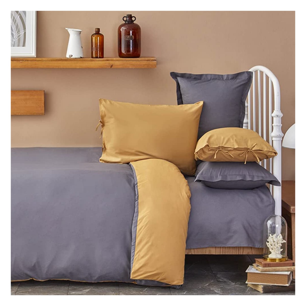 روتختی بهاره ، کاور لحاف و روتختی ، تک نفره سه تکه ملحفه ی تخت و روتختی