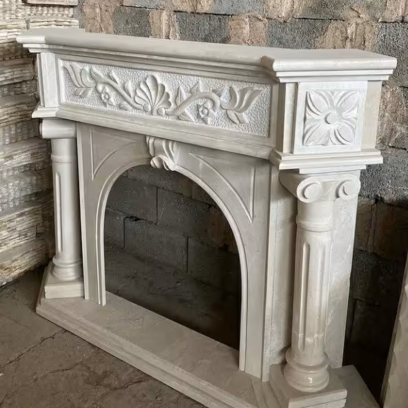 شومینه سنگی مدل گلدیس دکومکور ارسال امن به کل کشور با بسته بندی ویژه و محکم با گارانتی تعویض درصورت آسیب