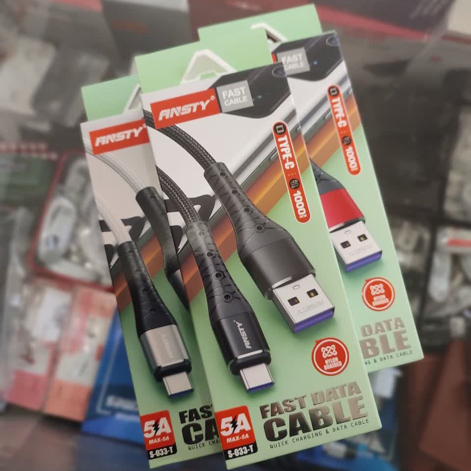 کابل شارژ تایپ سی Ansty مدل S-033-T 