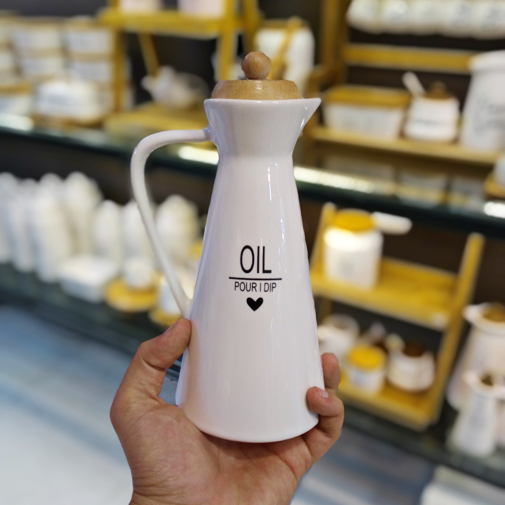 روغن ریز و ظرف آبلیمو تکست درب چوبی تک جعبه کیفیت بالا