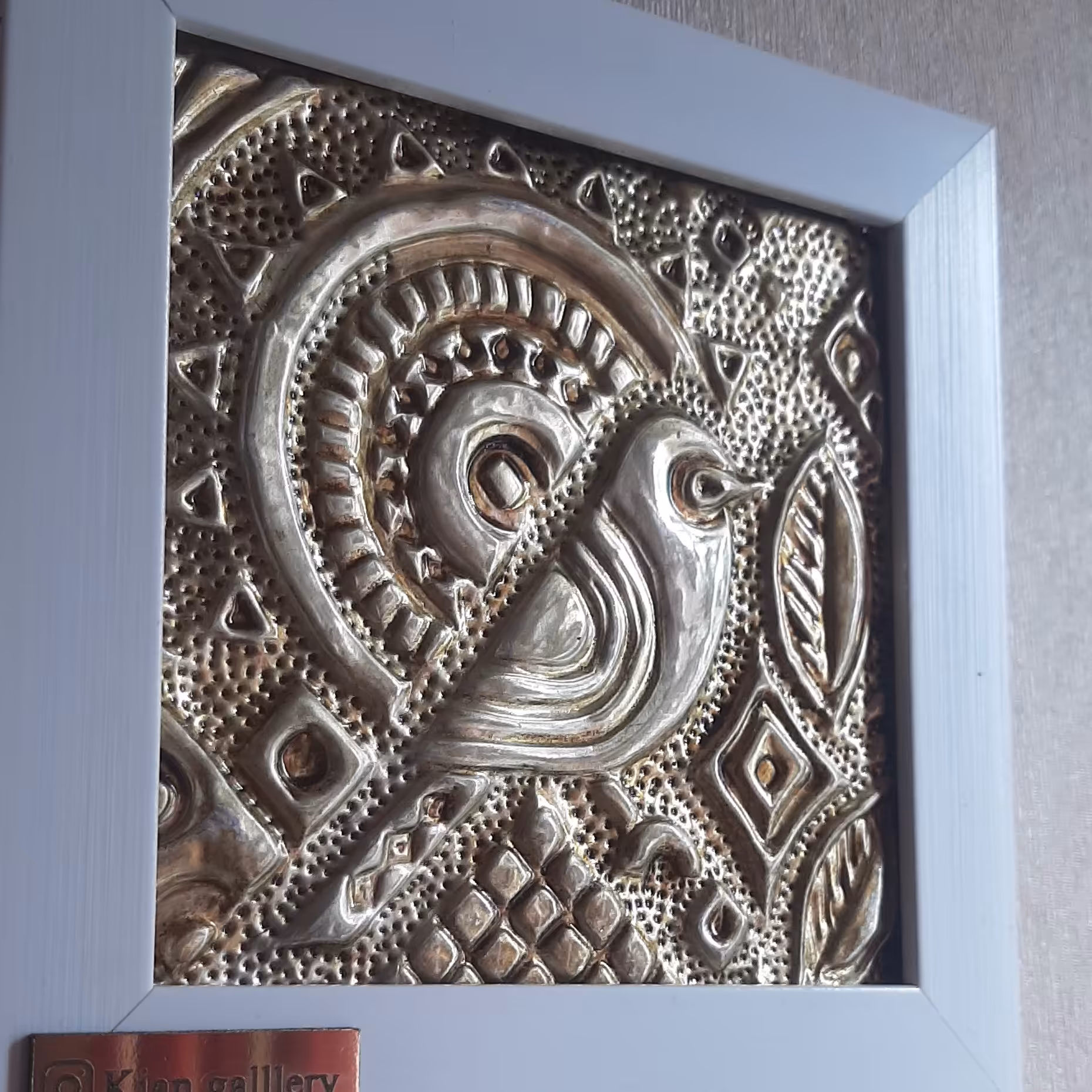 تابلو برجسته روی فلز 