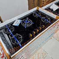 گاز صفحه ای شیشه ای چدن دایره ضمانت دار ( گاز صفحه شیشه ضمانت دار )