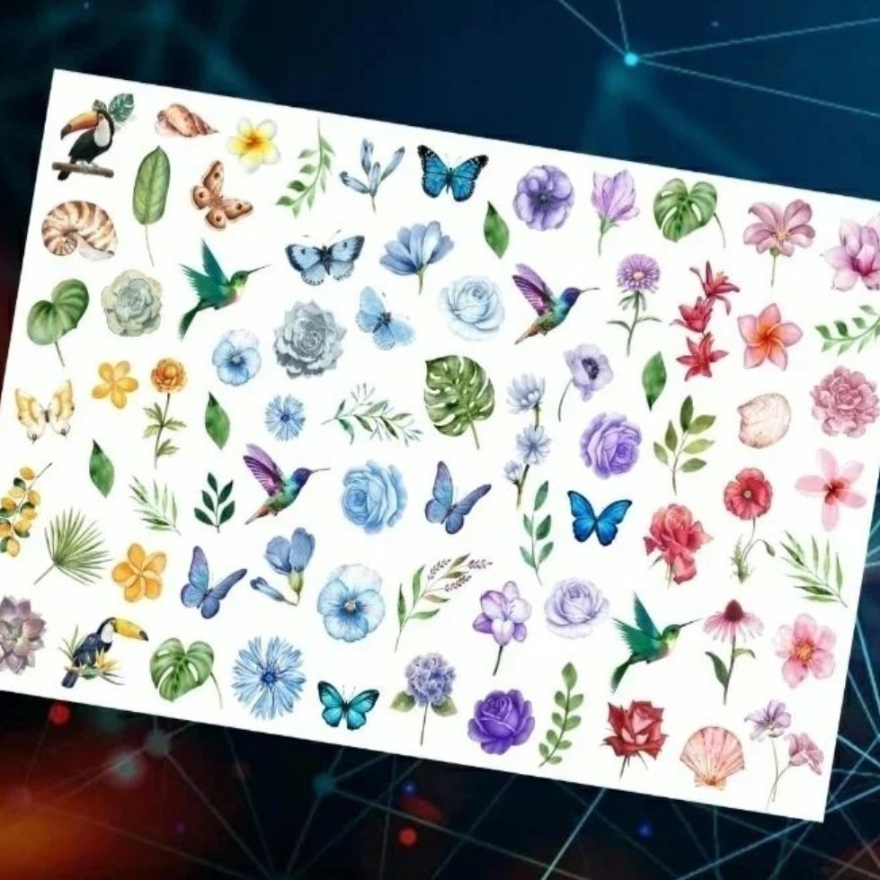 استیکرناخن زیبا